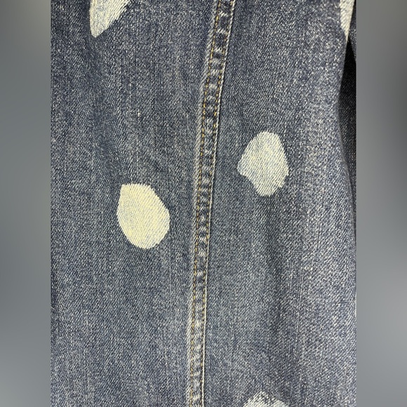 Madewell Boxy-Crop Denim Jacket – Polka Dot Print (Size M) - Picture 5 of 6